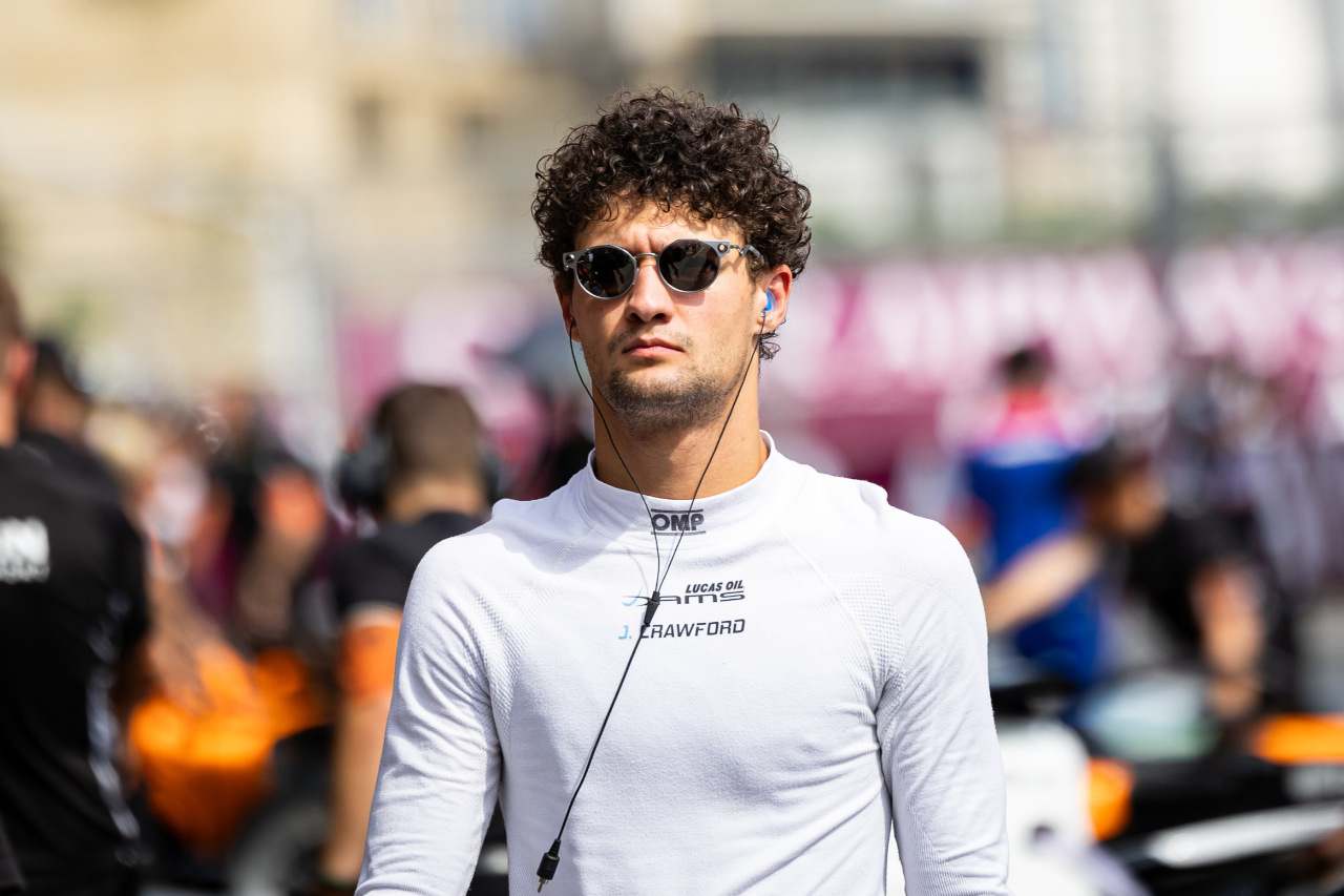 2025年FIA F2第12戦バクー　ジャック・クロフォード（ダムス・ルーカスオイル／アストンマーティン育成）