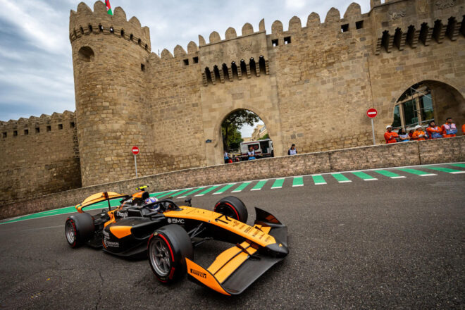 2025年FIA F2第12戦バクー　アレクサンダー・ダン（ロダン・モータースポーツ／マクラーレン育成）