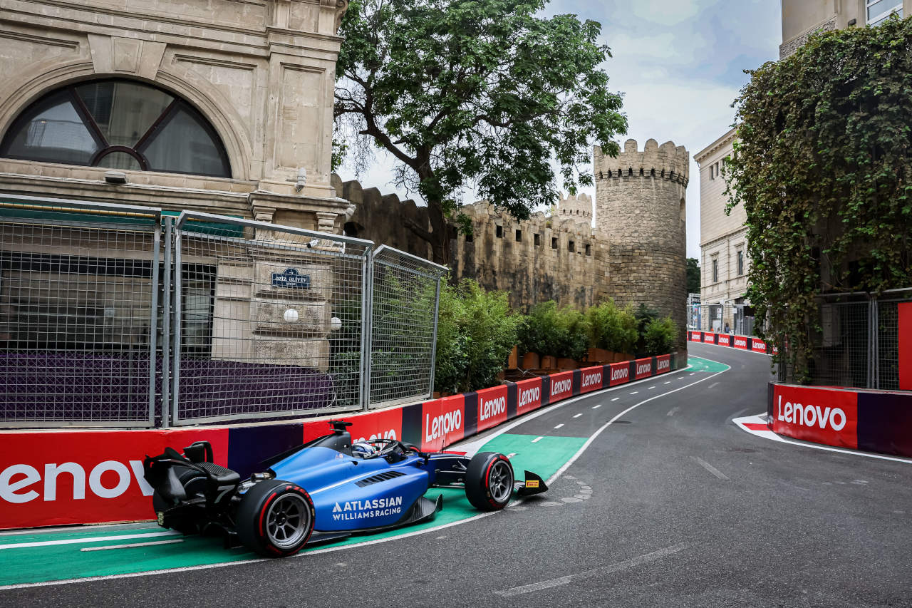 2025年FIA F2第12戦バクー　ルーク・ブラウニング（ハイテックTGR／ウイリアムズ育成）