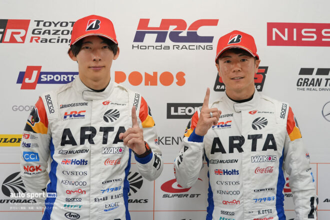 佐藤蓮と大津弘樹（ARTA）