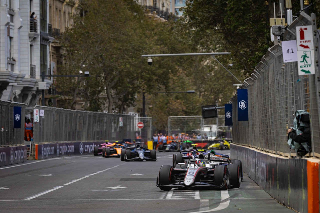 2025年FIA F2第12戦バクー　ディーノ・ベガノビッチ（ハイテックTGR／フェラーリ育成）