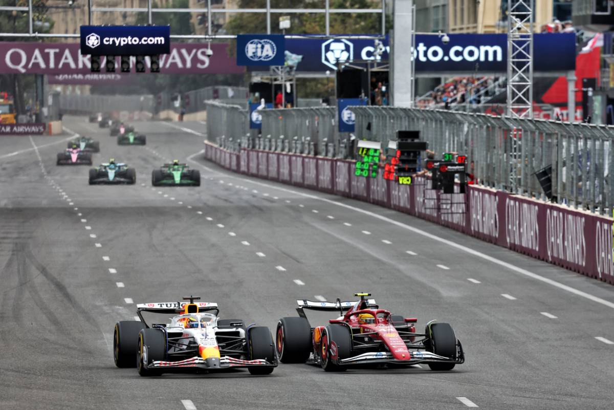 アイザック・ハジャー（レーシングブルズ）＆ルイス・ハミルトン（フェラーリ）