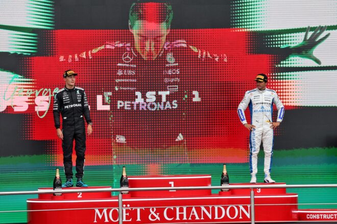 2025年F1第17戦アゼルバイジャンGP　表彰台