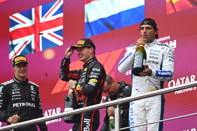 2025年F1第17戦アゼルバイジャンGP表彰式