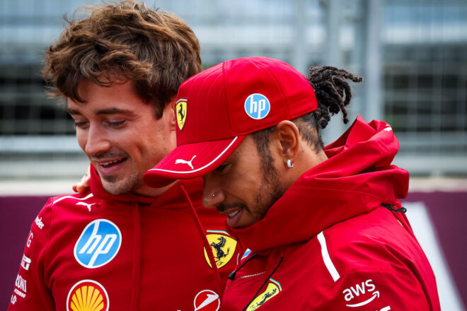 ルイス・ハミルトンとシャルル・ルクレール（フェラーリ）