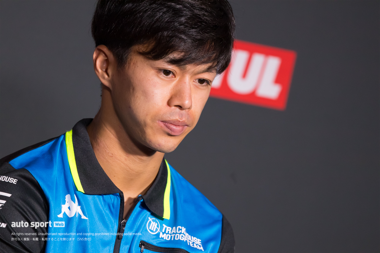 木曜日プレスカンファレンスに出席した小椋藍（トラックハウスMotoGPチーム）／2025MotoGP第17戦日本GP
