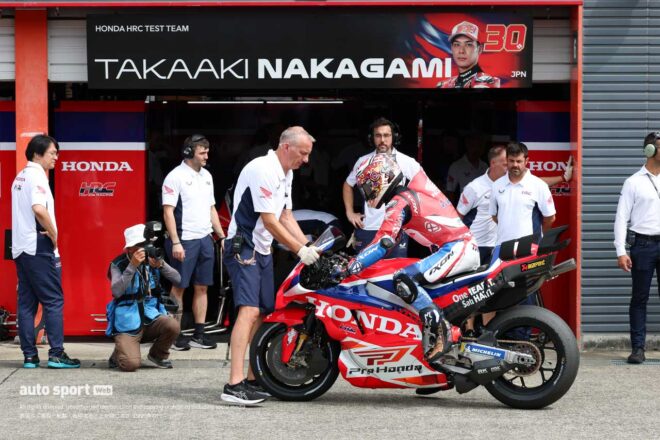 中上貴晶「バランスを見ている」新型リヤテール使用し、2026年の先行型をテスト／MotoGP第17戦日本GP