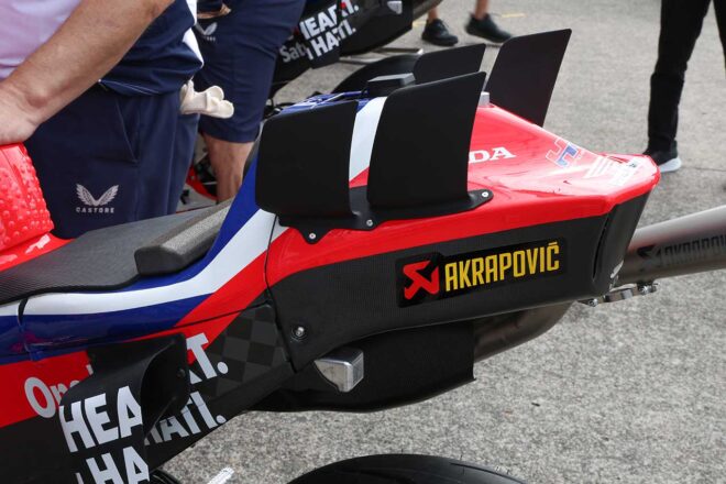 中上貴晶「バランスを見ている」新型リヤテール使用し、2026年の先行型をテスト／MotoGP第17戦日本GP