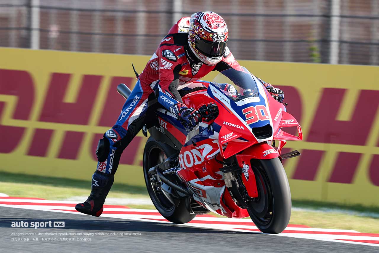 中上貴晶「バランスを見ている」新型リヤテール使用し、2026年の先行型をテスト／MotoGP第17戦日本GP