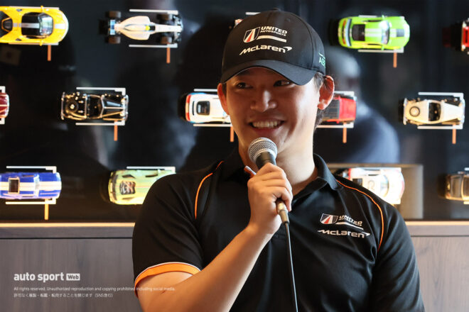 「ハイパーカーに乗る準備はできている」WEC初勝利の佐藤が凱旋トーク。“先輩”マクラーレン使いの関谷から辛口エールも