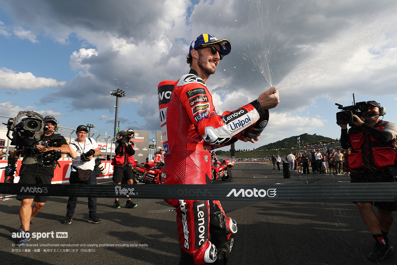 スプリントで優勝を飾ったフランセスコ・バニャイア（ドゥカティ・レノボ・チーム）／2025MotoGP第17戦日本GP