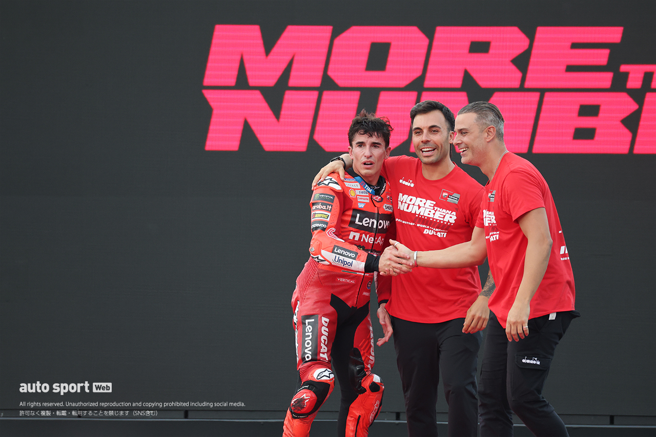 シリーズチャンピオンに輝いたマルク・マルケス（ドゥカティ・レノボ・チーム）／2025MotoGP第17戦日本GP