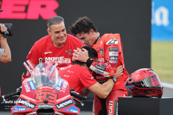シリーズチャンピオンに輝いたマルク・マルケス（ドゥカティ・レノボ・チーム）／2025MotoGP第17戦日本GP