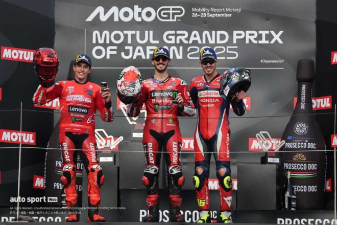 ジョアン・ミル、ホンダで初表彰台に「驚きだった。久々に全周回を楽しんだ」／MotoGP第17戦日本GP