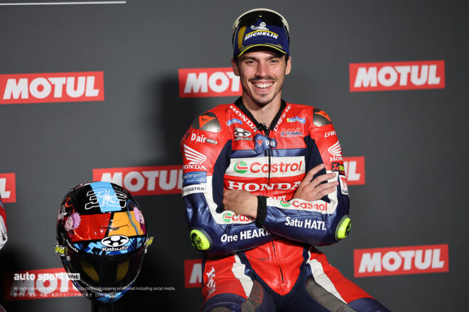 ジョアン・ミル、ホンダで初表彰台に「驚きだった。久々に全周回を楽しんだ」／MotoGP第17戦日本GP