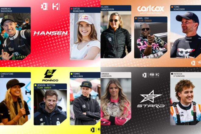 ラリークロス界の古豪ハンセン、バッケルド＆マニングスを擁し水素燃料シリーズ初参入／Extreme H