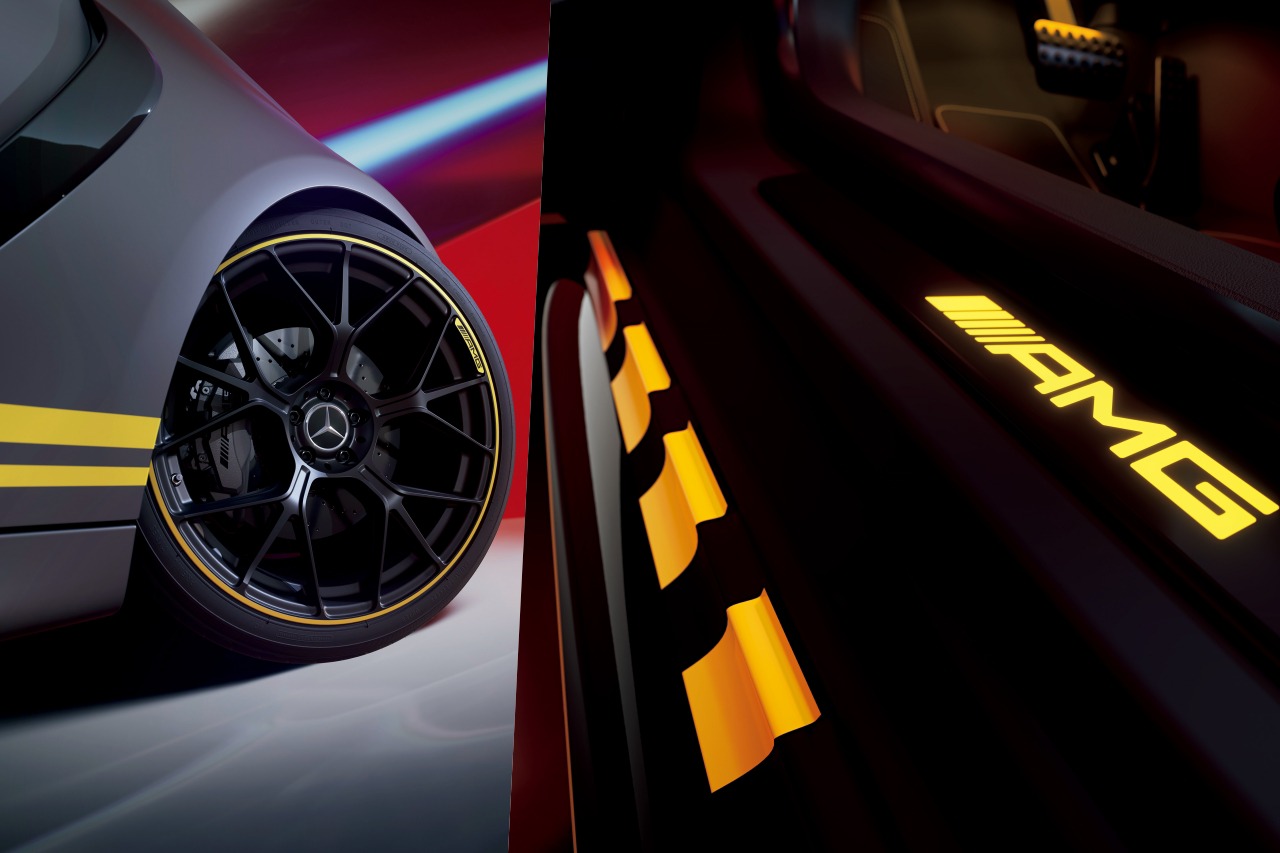 メルセデスAMG、主軸クーペ『CLE53』に専用デカールやイエローアクセント採用の限定車を導入