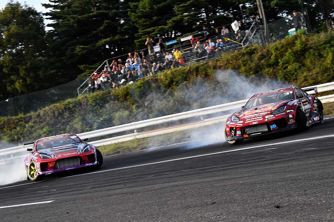 難易度増したレイアウトで藤野が今季初優勝。第6戦は蕎麦切が制しランキング首位に浮上／D1GPエビス