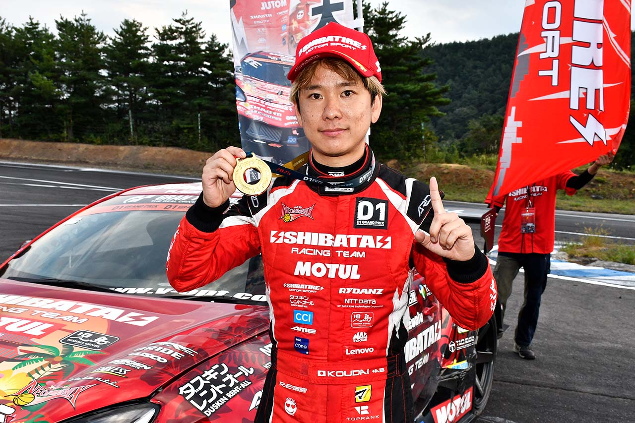 難易度増したレイアウトで藤野が今季初優勝。第6戦は蕎麦切が制しランキング首位に浮上／D1GPエビス