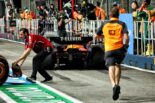 ランド・ノリス（マクラーレン）とシャルル・ルクレール（フェラーリ）が接触