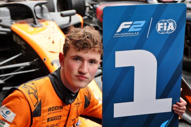 2025年FIA F2第9戦スパ・フランコルシャン　フィーチャーレースで優勝したもののペナルティにより9位となったアレクサンダー・ダン