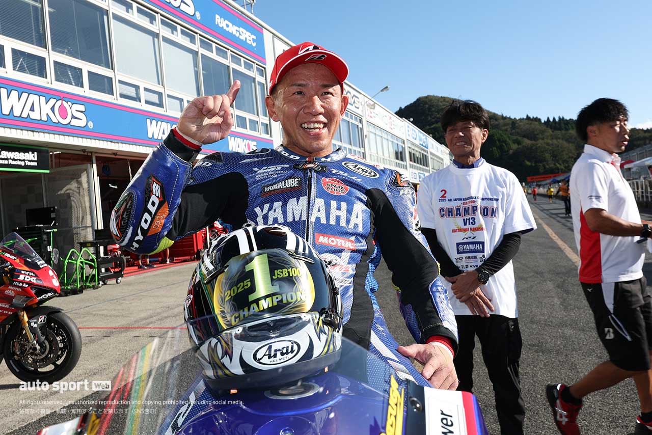 ヤマハ中須賀克行が優勝で13回目のチャンピオン。ダンロップ長島が初表彰台／2025全日本ロード第6戦岡山 JSB1000 決勝
