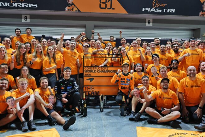 マクラーレンが2025年F1コンストラクターズタイトルを獲得