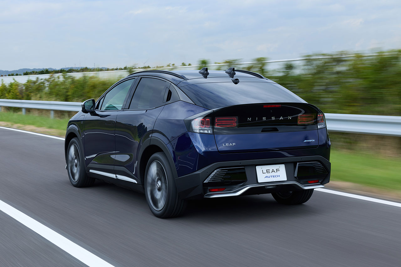新型ニッサン・リーフ“B7”にオーテックが登場。高級感を高める専用パーツやダーク金属調19インチホイールを装備
