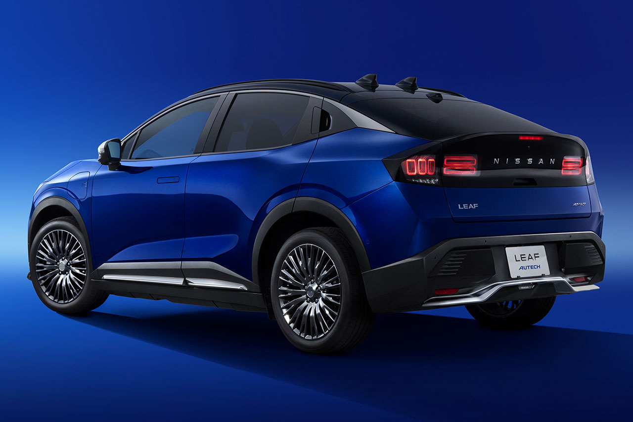 新型ニッサン・リーフ“B7”にオーテックが登場。高級感を高める専用パーツやダーク金属調19インチホイールを装備