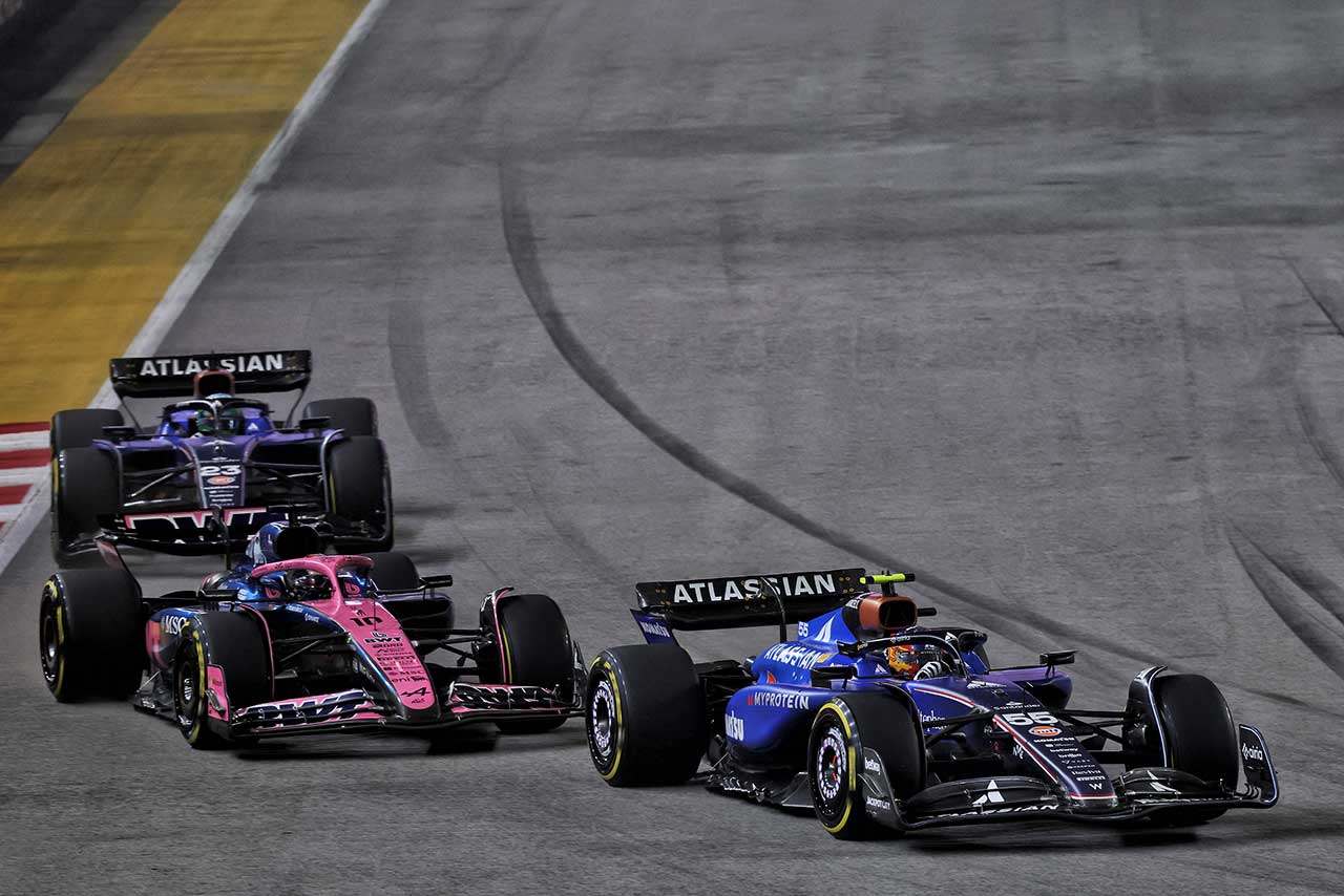 カルロス・サインツ（ウイリアムズ）、ピエール・ガスリー（アルピーヌ）、アレクサンダー・アルボン（ウイリアムズ）