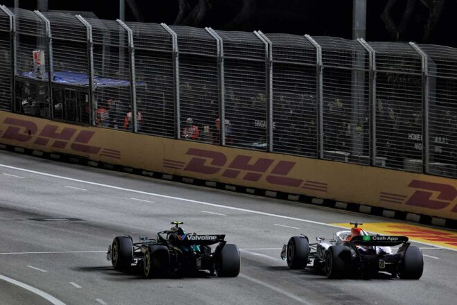 フェルナンド・アロンソ（アストンマーティン）＆アイザック・ハジャー（レーシングブルズ）