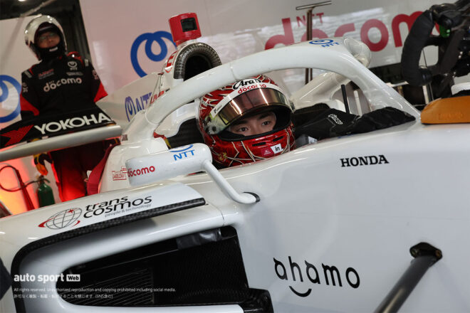 スーパーフォーミュラ第9戦富士は雨中の予選で終盤岩佐がクラッシュ。フェネストラズが暫定初ポール獲得