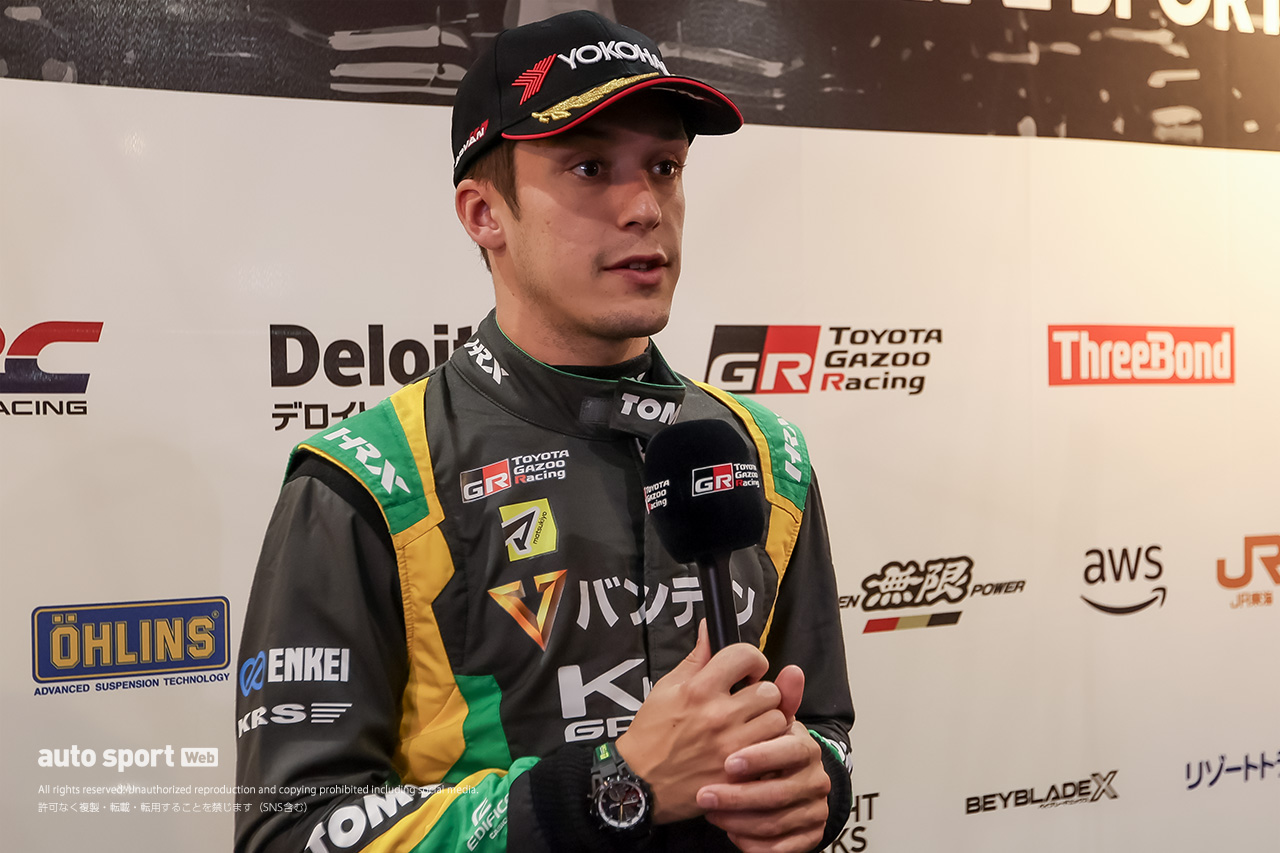 初PP獲得のフェネストラズも100Rでヒヤリ「なんとか立て直せた」。坪井が続きトムス1-2【スーパーフォーミュラ第9戦富士予選会見】