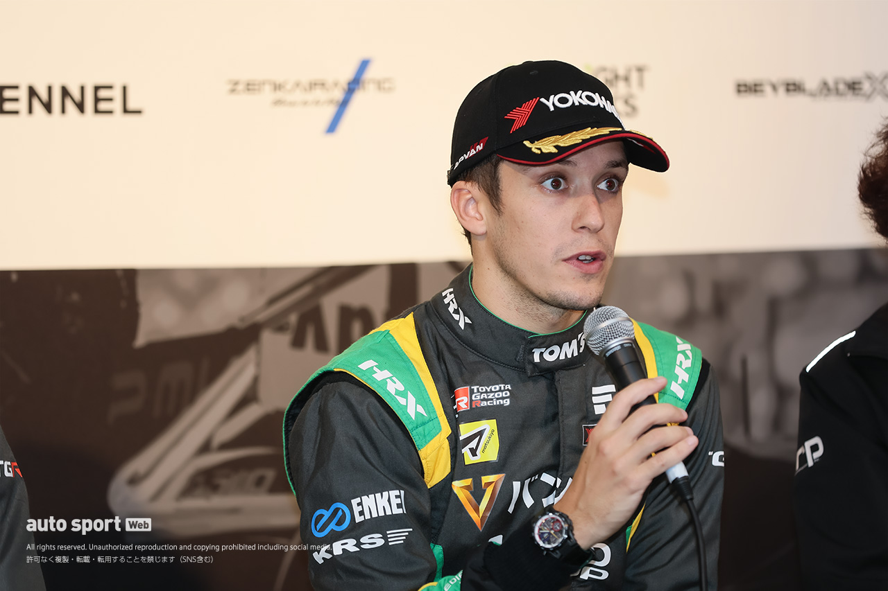 夏の富士から変わったトムス37号車「方向性が見えてきた。明日も1-2で戻って来たい」とフェネストラズ【スーパーフォーミュラ第9戦決勝会見】