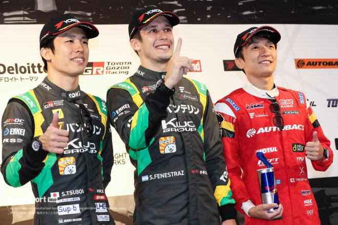夏の富士から変わったトムス37号車「方向性が見えてきた。明日も1-2で戻って来たい」とフェネストラズ【スーパーフォーミュラ第9戦決勝会見】