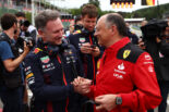 クリスチャン・ホーナー（レッドブル）とフレデリック・バスール（フェラーリ）