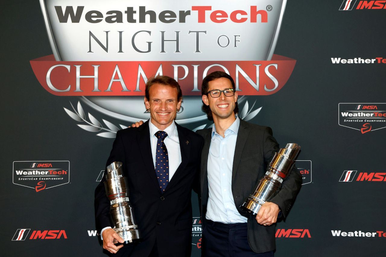 今年のプチ・ル・マンが「一番長かった」と連覇達成のキャメロン。同じく5冠のガルシアは「一貫性が重要」と説く／IMSA