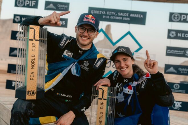 水素燃料新時代開幕。サウジ新チームのテイラー＆ハンセン組が初代ウイナーに／Extreme H開幕戦