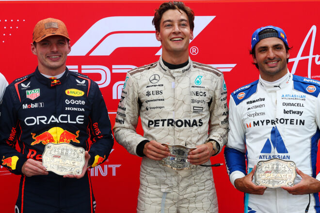 2025年F1第19戦アメリカGP　スプリントのトップ3