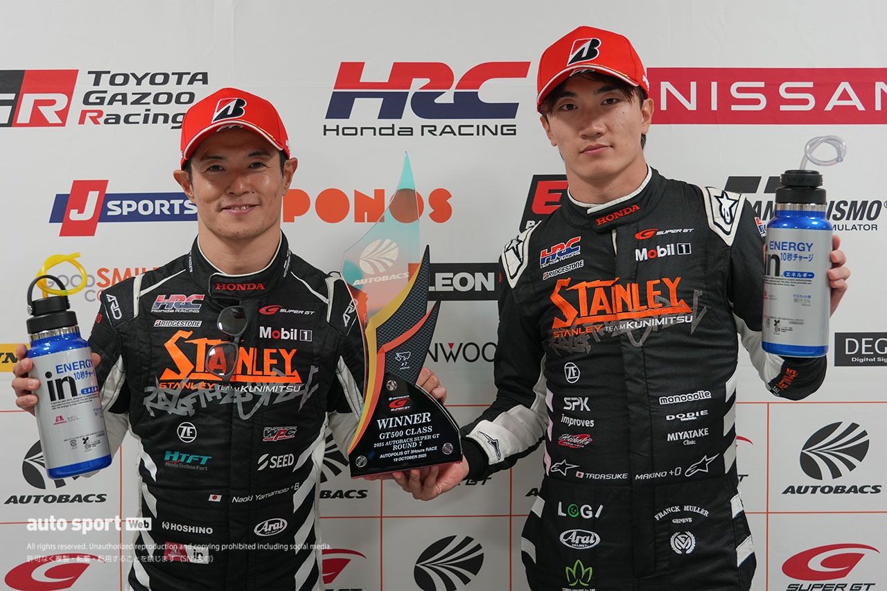 山本尚貴と牧野任祐（STANLEY CIVIC TYPE R-GT）