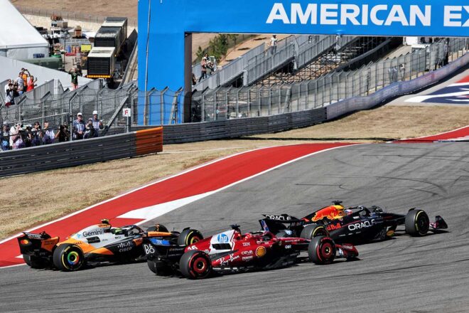 マックス・フェルスタッペン（レッドブル）、シャルル・ルクレール（フェラーリ）、ランド・ノリス（マクラーレン）