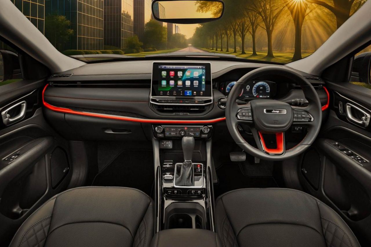 ジープ、ミッドサイズの3列7シーター『コマンダー』にレッドアクセントが映える限定車が登場