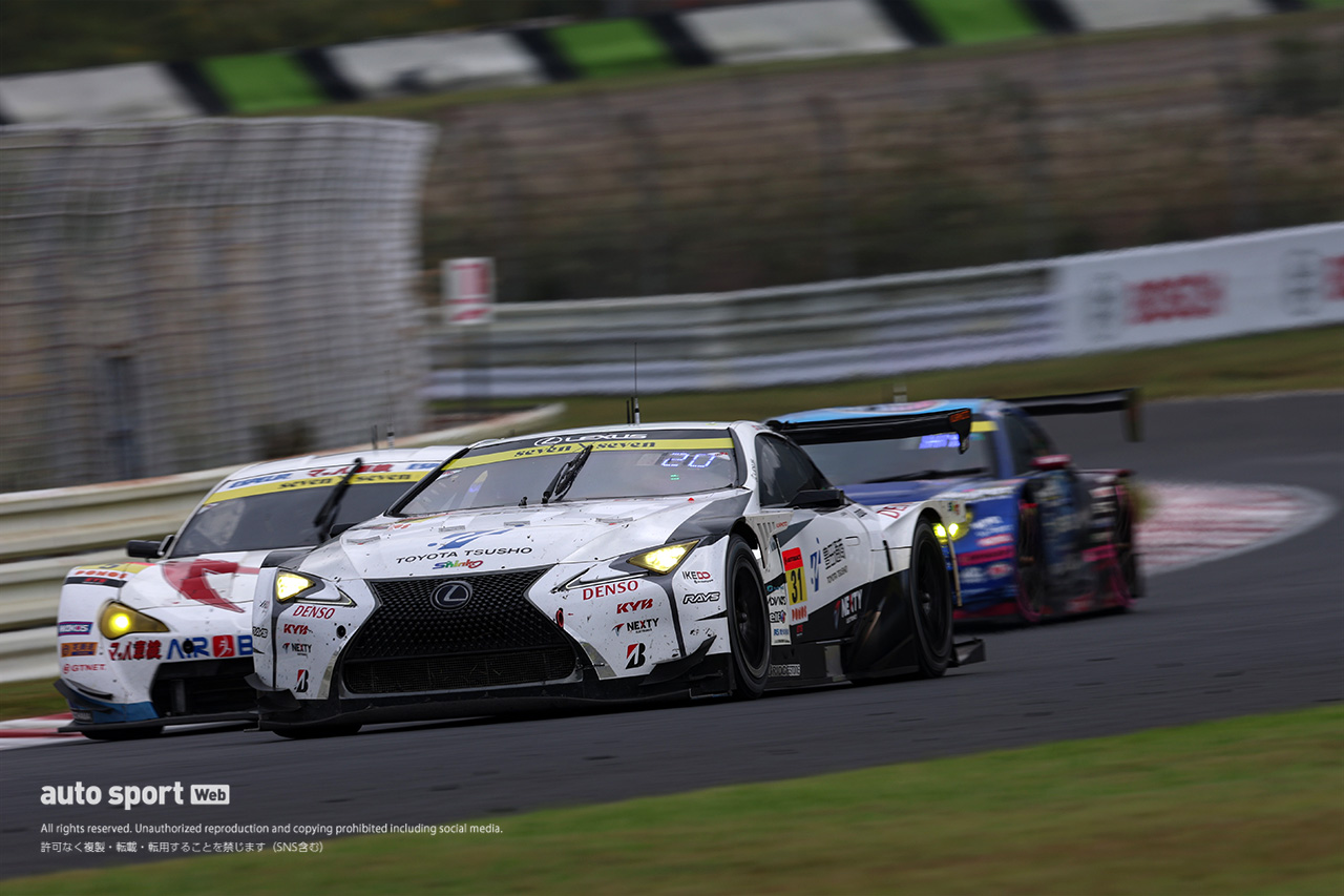 【GT300トップスピード比較】2台のレクサスLCで明暗くっきり。オートポリスはハイブリッドが効く？