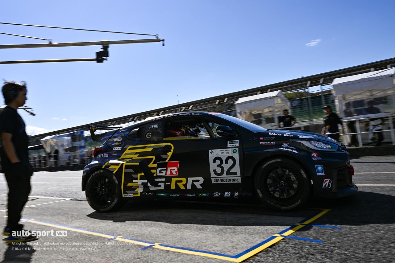 注目のミッドシップGRヤリス『TGRR GR Yaris M concept』が登場! S耐第6戦岡山の走り出しでいきなり速さみせる