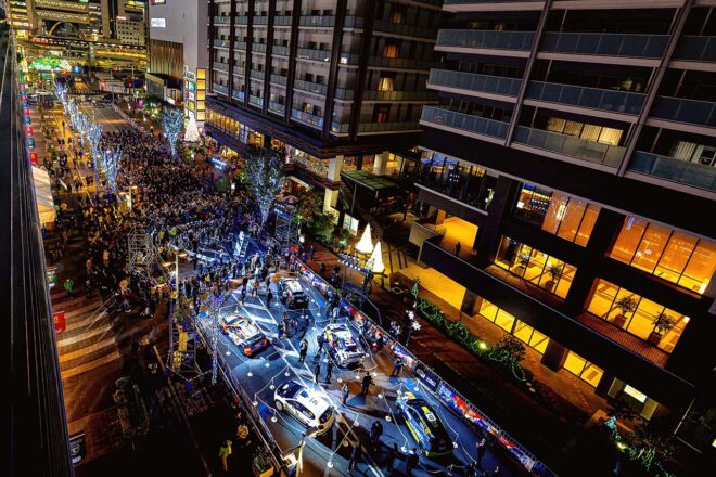 WRCラリーカーが今年も駅前パレードへ。ラリージャパン2025オープニングセレモニーが開催決定