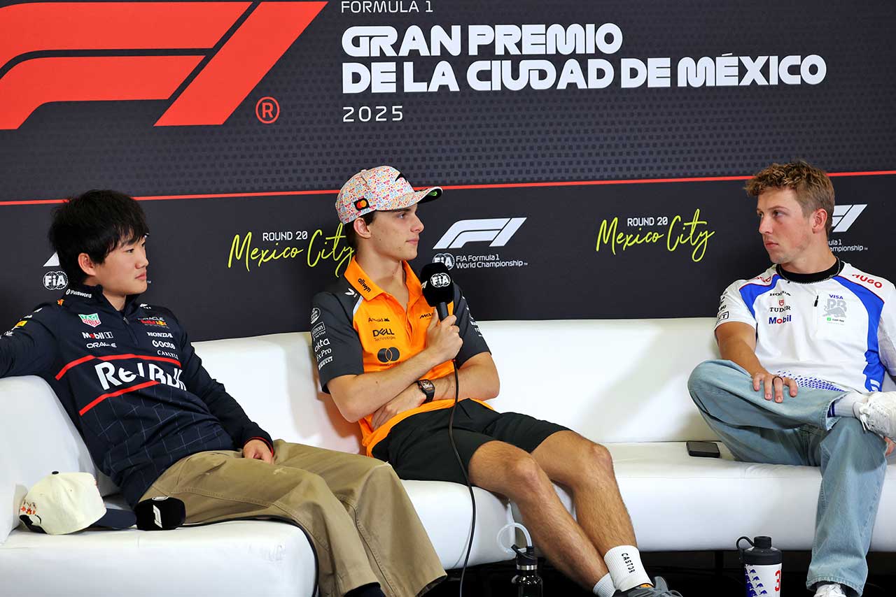 角田裕毅（レッドブル）、オスカー・ピアストリ（マクラーレン）、リアム・ローソン（レーシングブルズ）