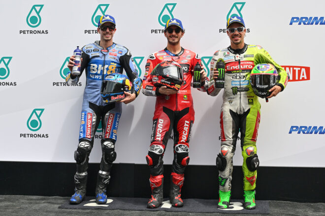 2025MotoGP第20戦マレーシアGP 予選 トップ3