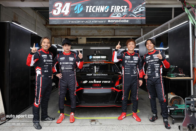 加納政樹／藤井優紀／安田裕信／大草りき（TECHNO FIRST FUNDINNO R8 LMS GT4）