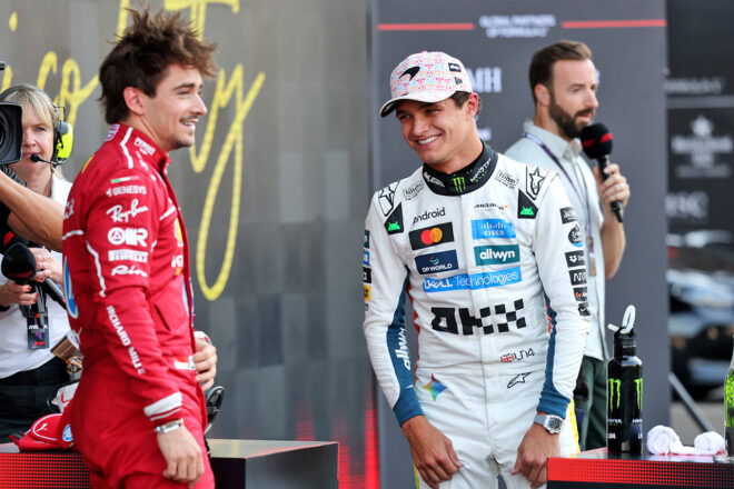 シャルル・ルクレール(フェラーリ)&ランド・ノリス(マクラーレン)