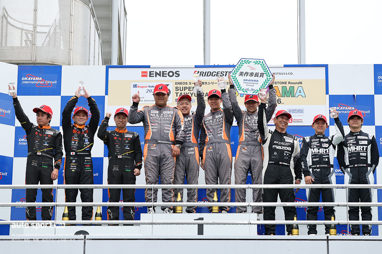 2025スーパー耐久第6戦岡山　ST-5Rクラス表彰式